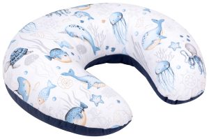 Cuscino da allattamento, cuscino per l'alimentazione 60x40 cm Verne con copertina rimovibile