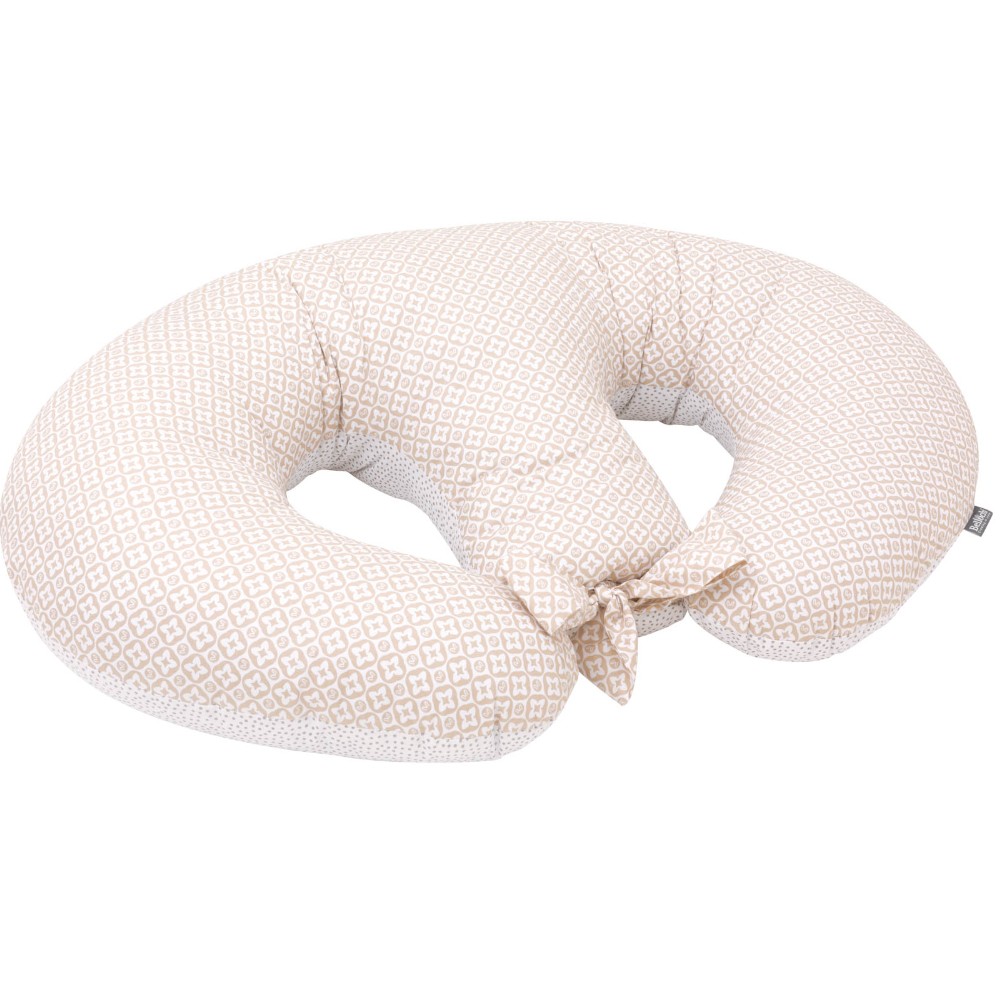 Grande cuscino da allattamento per gemelli TWIN lui dots 100×57 cm
