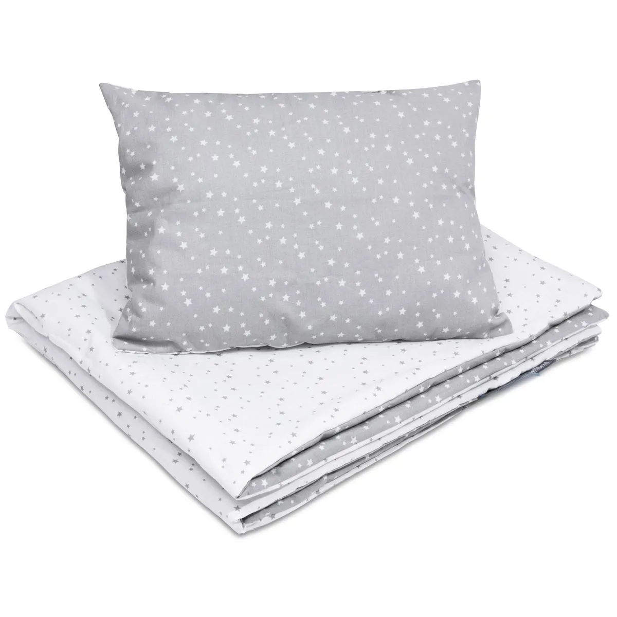Set di biancheria da letto in cotone per bambini in 2 pezzi con riempimento piumone per bambini 135×100 cm e cuscino 60×40 cm polaris