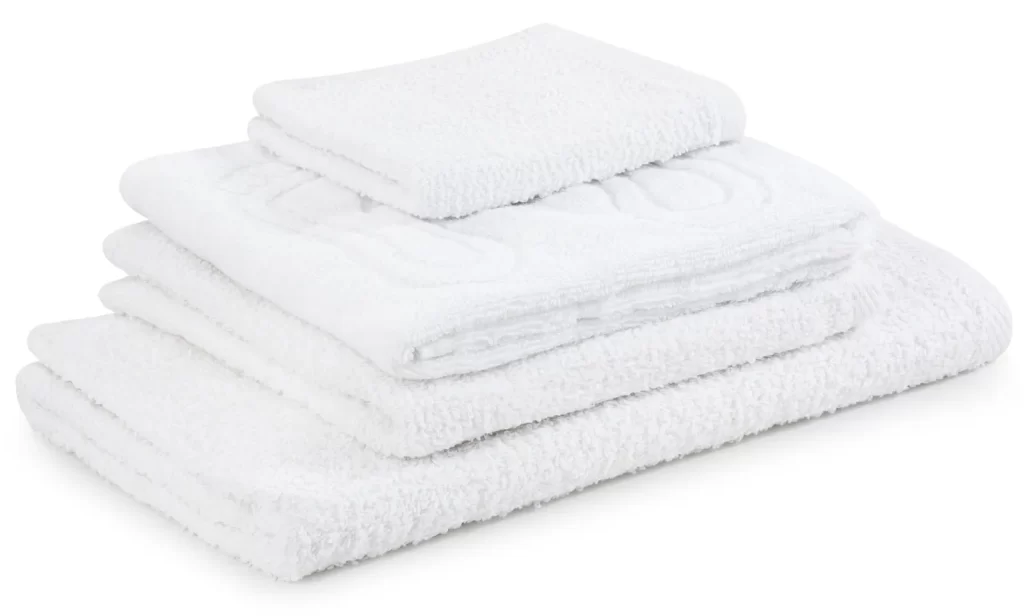 Set super da 14 pezzi di asciugamani da bagno in cotone Tango Hotel bianchi 400 g/m²