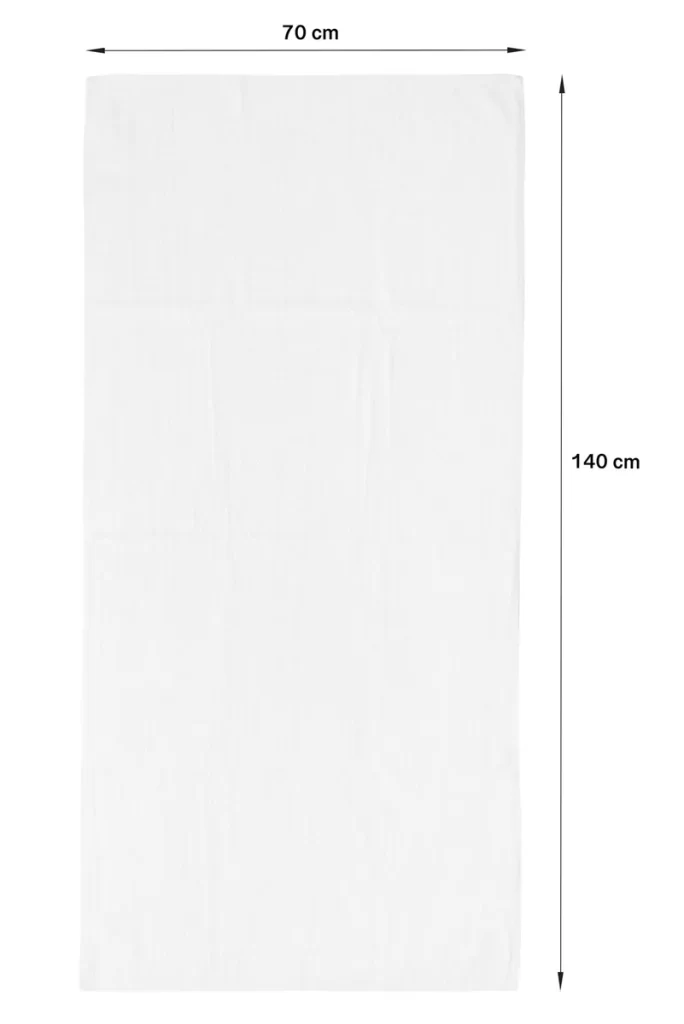 Set super da 14 pezzi di asciugamani da bagno in cotone Tango Hotel bianchi 400 g/m²