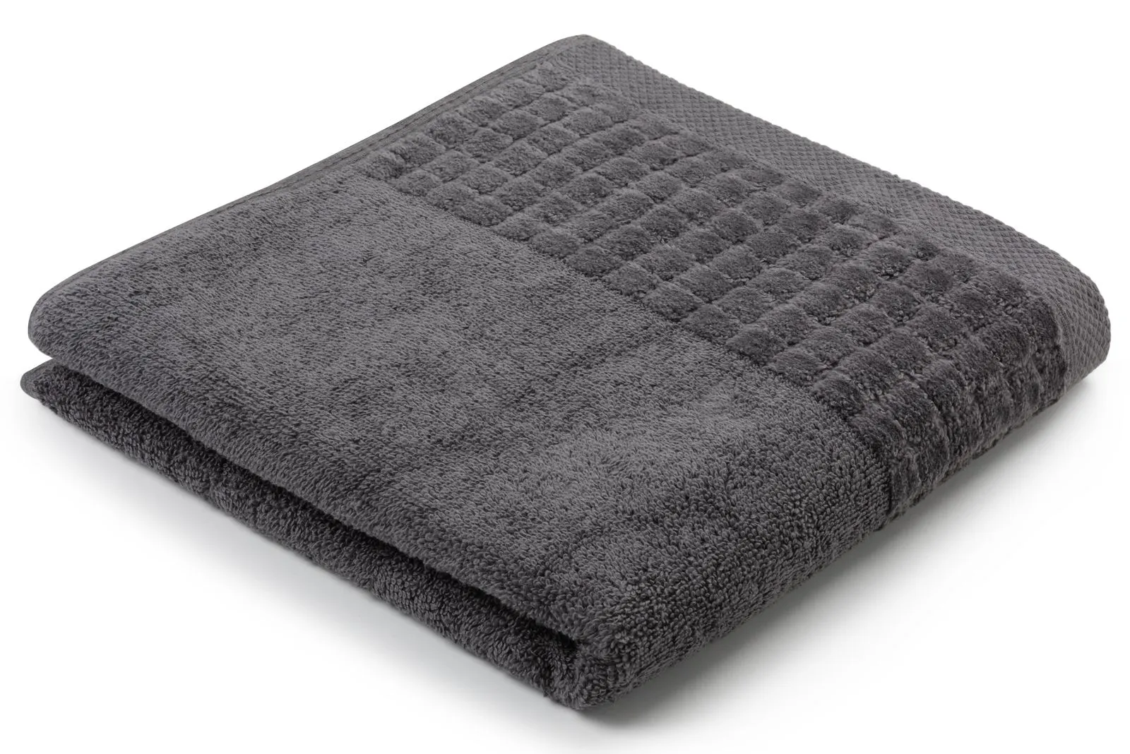 Asciugamano da mano Hotel Luxury Collection 100×50 cm Larissa grigio scuro 500 g/m²