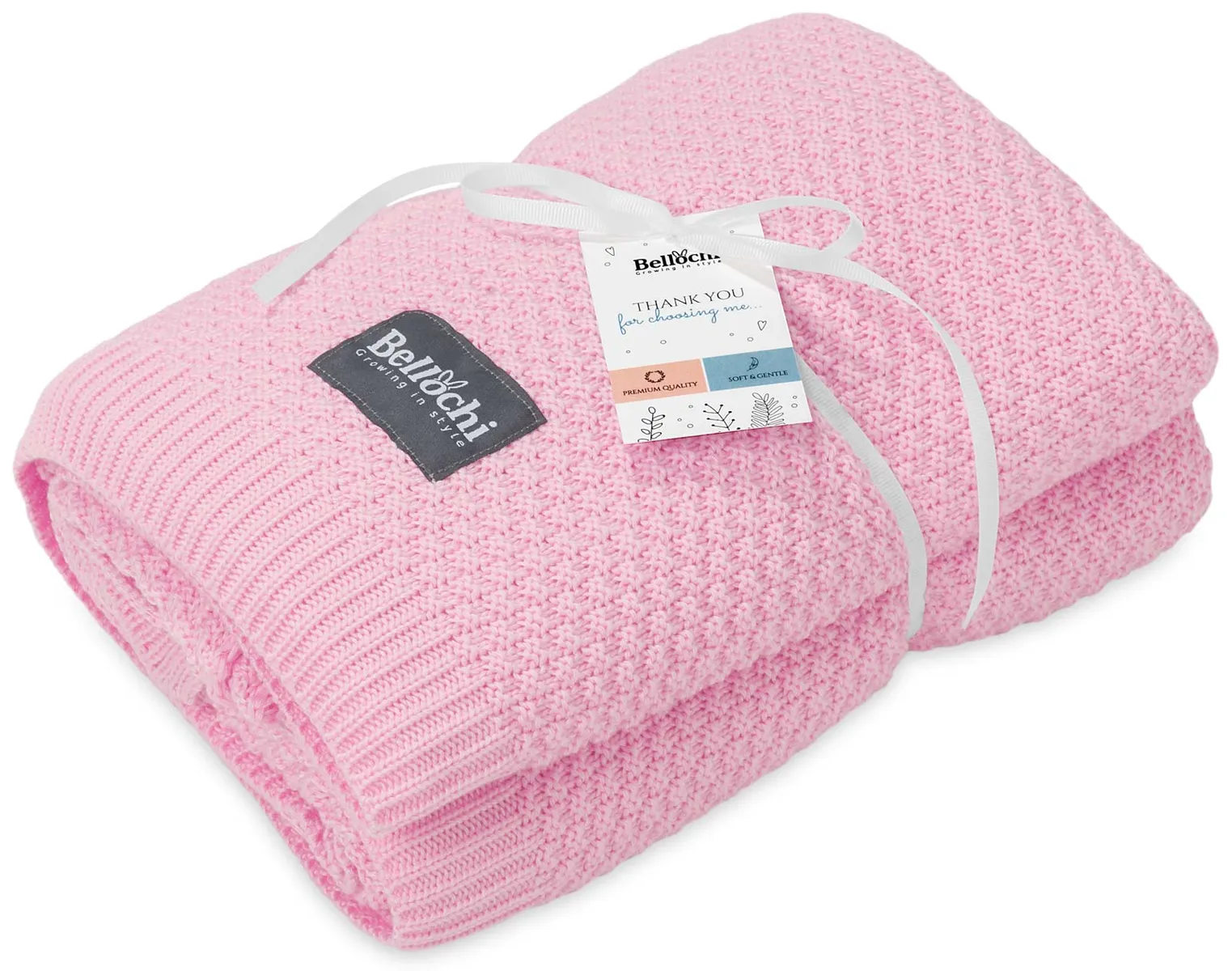 Grande coperta di bambù 170×130 cm per mamme – rosa