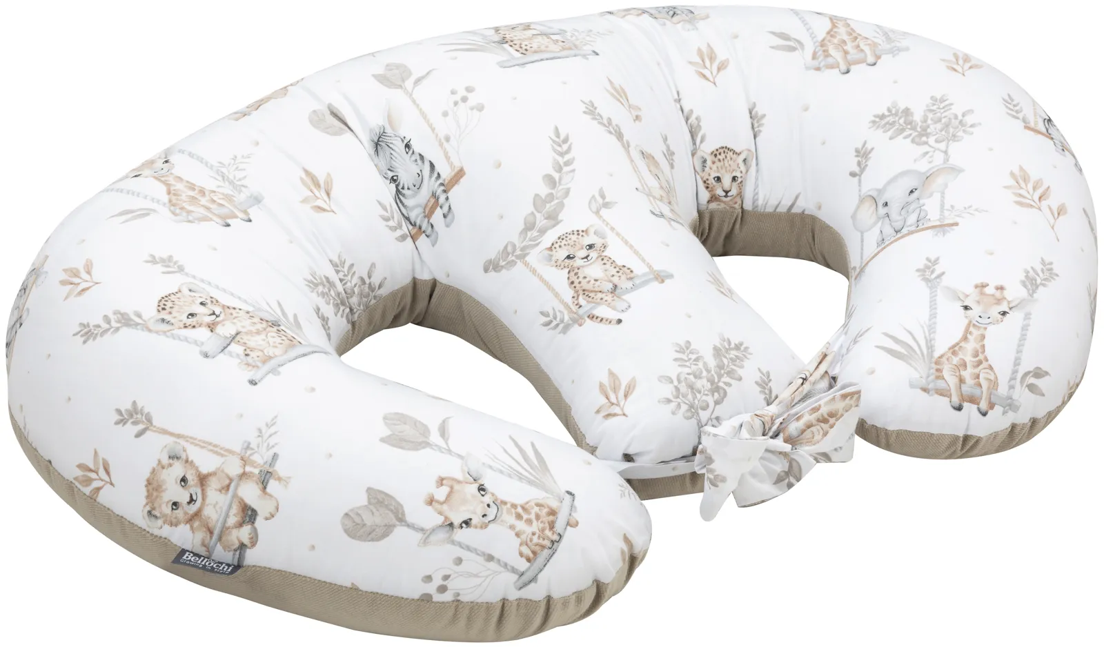 Grande cuscino da allattamento per gemelli TWIN jungle baby 100×57 cm
