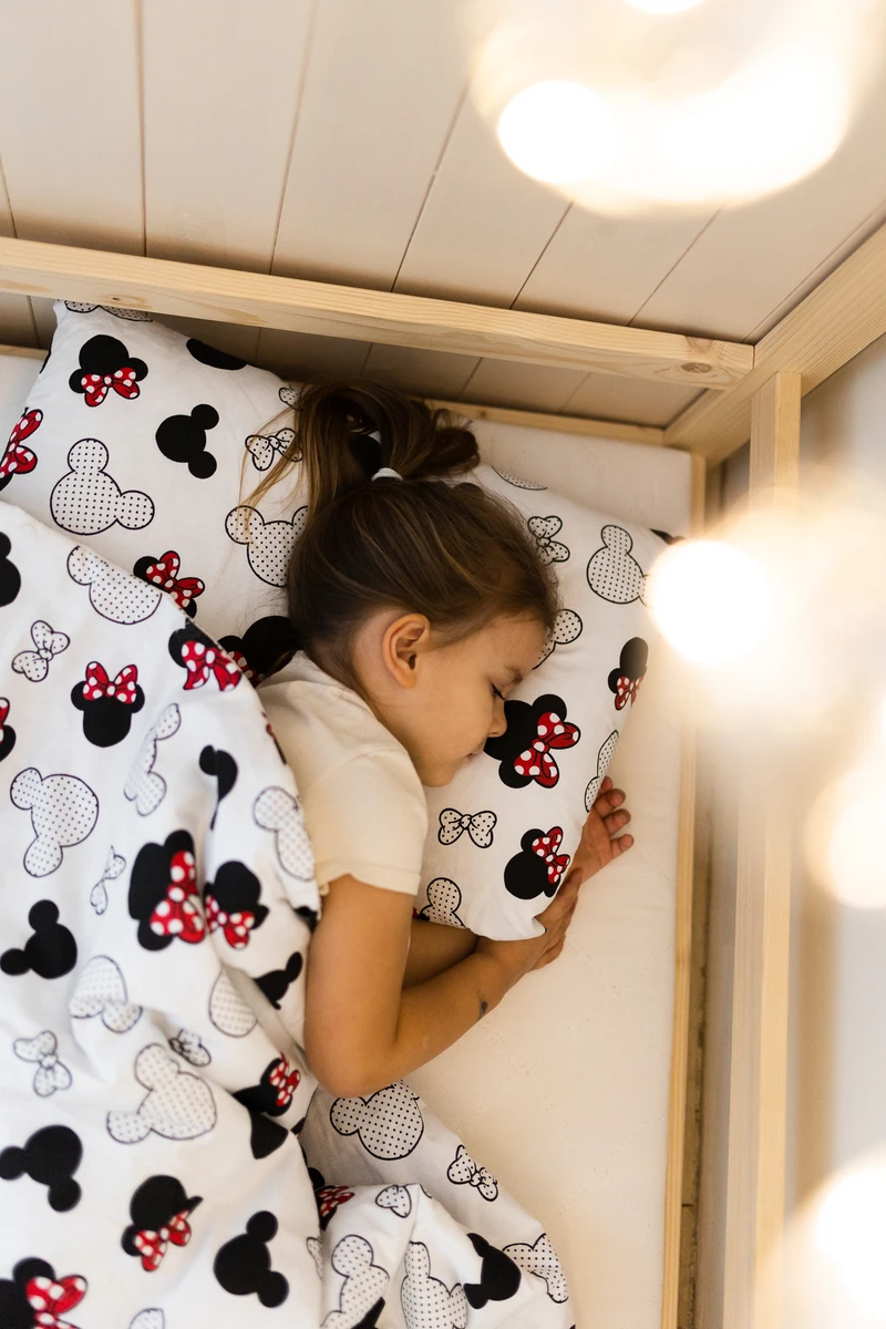  Set di biancheria da letto per bambini in cotone 2 pezzi con imbottitura, piumino per bambini 135×100 cm e cuscino 60×40 cm, little mouse Bellochi 6