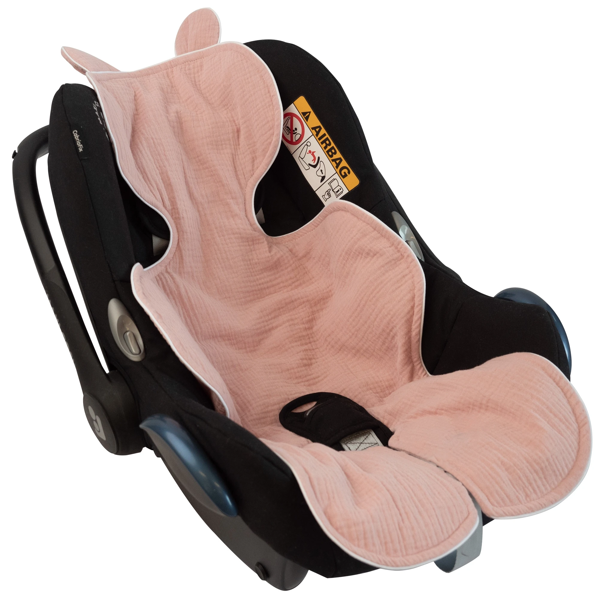 Copriseggiolino Auto Gruppo in Mussola Pink