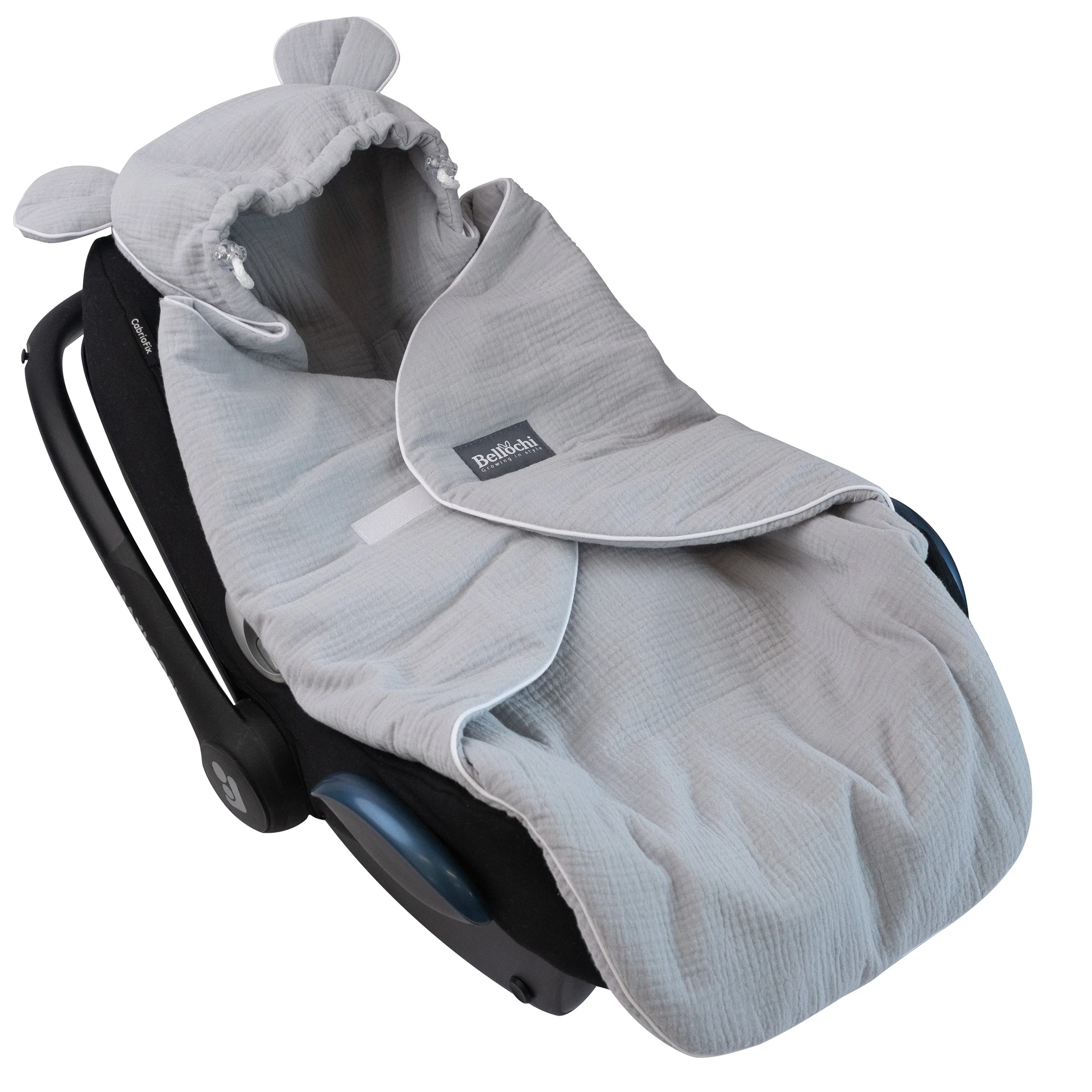 Coperta Avvolgente per Ovetto e Seggiolino Auto Grey